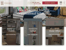 Tablet Screenshot of chicago-closets.com